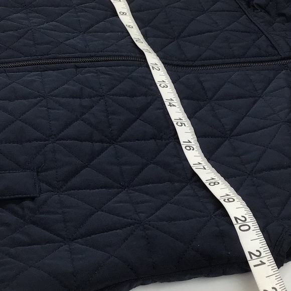 Talbots Plus Navy Quilted Vest Zip Close Jacket - Picture 7 of 8